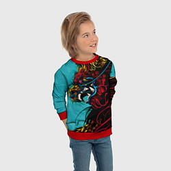 Свитшот детский Дракон Dragon, цвет: 3D-красный — фото 2
