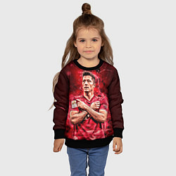 Свитшот детский Левандовски Lewandowski 9, цвет: 3D-черный — фото 2