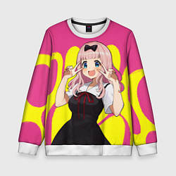 Свитшот детский Chika, цвет: 3D-белый