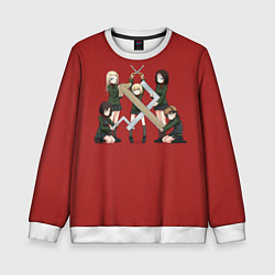 Свитшот детский Girls und Panzer Правда, цвет: 3D-белый