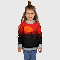 Свитшот детский RDR2, цвет: 3D-меланж — фото 2
