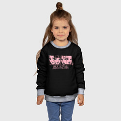 Свитшот детский Black Pink Art, цвет: 3D-меланж — фото 2