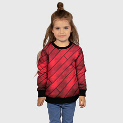 Свитшот детский Red Boards Texture, цвет: 3D-черный — фото 2