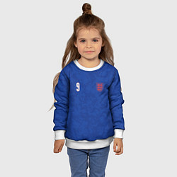 Свитшот детский Выездная Форма Гарри Кейна, цвет: 3D-белый — фото 2