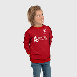 Свитшот детский Жота Ливерпуль форма 20212022, цвет: 3D-красный — фото 2