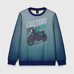 Свитшот детский Custom Bike, цвет: 3D-синий