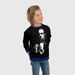 Свитшот детский Крёстный Отец The Godfather, цвет: 3D-синий — фото 2