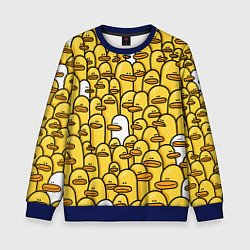 Свитшот детский Утки, цвет: 3D-синий