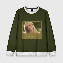 Свитшот детский Free Britney, цвет: 3D-белый