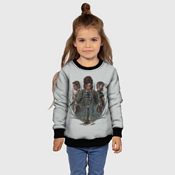 Свитшот детский Hard story, цвет: 3D-черный — фото 2