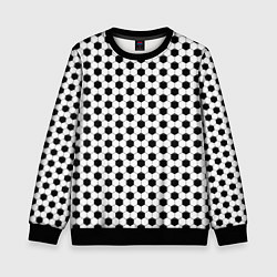 Свитшот детский Текстура мяча, цвет: 3D-черный