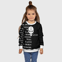 Свитшот детский Боевой клич Железные войны, цвет: 3D-белый — фото 2