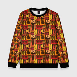 Свитшот детский Барабанщик, цвет: 3D-черный