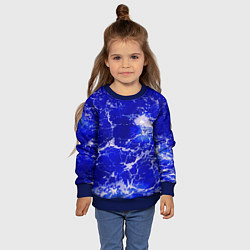 Свитшот детский Морские волны!, цвет: 3D-синий — фото 2