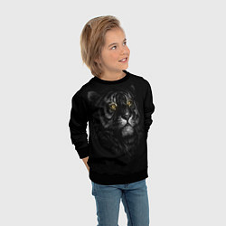 Свитшот детский Тигр, цвет: 3D-черный — фото 2