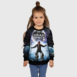 Свитшот детский Айзек в мертвом космосе, цвет: 3D-черный — фото 2