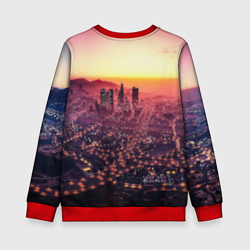 Детский свитшот GTA V TEAM FOREVER AND EVER / 3D-Красный – фото 2
