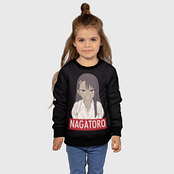 Свитшот детский Miss Nagatoro, цвет: 3D-черный — фото 2