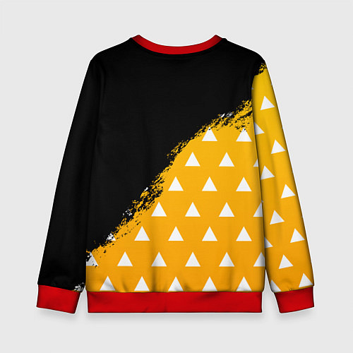 Детский свитшот КОСТЮМ ЗЕНИЦУ ZENITSU KNY / 3D-Красный – фото 2