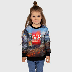 Свитшот детский WAR THUNDER ВАР ТАНДЕР, цвет: 3D-черный — фото 2
