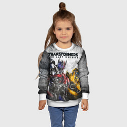 Свитшот детский Оптимус и Бамблби, цвет: 3D-белый — фото 2
