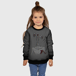 Свитшот детский Сиреноголовый Глитч Glitch, цвет: 3D-черный — фото 2