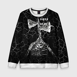 Детский свитшот Сиреноголовый Трещины Надпись