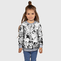 Свитшот детский Семь смертных грехов, манга, цвет: 3D-меланж — фото 2