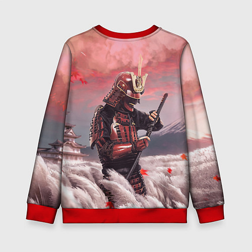 Детский свитшот Ghost of Tsushim Призрак Цусимы Z / 3D-Красный – фото 2