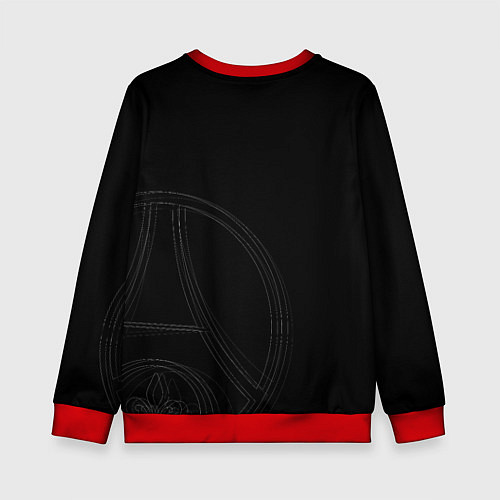Детский свитшот PSG Core Big Logo Black New 202223 / 3D-Красный – фото 2