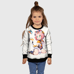 Свитшот детский Diona Katzlein Cocktail, цвет: 3D-черный — фото 2