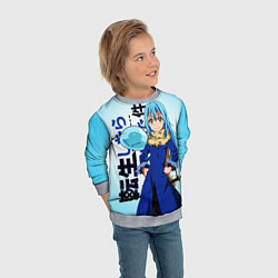 Свитшот детский Римуру Темпест, TenSura, цвет: 3D-меланж — фото 2