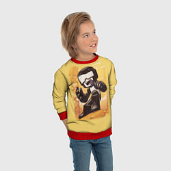 Свитшот детский Танкист Tankman, цвет: 3D-красный — фото 2