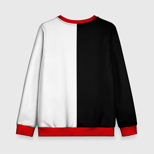 Детский свитшот ФК ПСЖ PSG BLACK & WHITE / 3D-Красный – фото 2