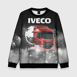 Свитшот детский Iveco truck, цвет: 3D-черный