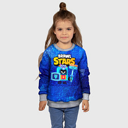 Свитшот детский Ash Brawl Stars Эш, цвет: 3D-меланж — фото 2
