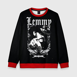 Свитшот детский RIP Lemmy, цвет: 3D-красный
