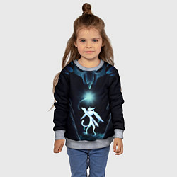 Свитшот детский Дух-хранитель Ори, цвет: 3D-меланж — фото 2