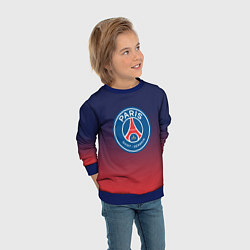 Свитшот детский PSG ПСЖ PARIS SAINT GERMAIN, цвет: 3D-синий — фото 2