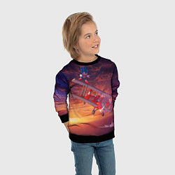 Свитшот детский AMY ROSE SONIC СОНИК Z, цвет: 3D-черный — фото 2