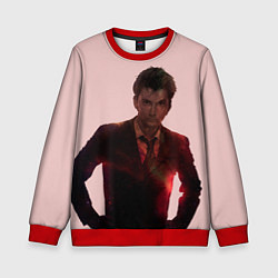 Свитшот детский David Tennant, цвет: 3D-красный