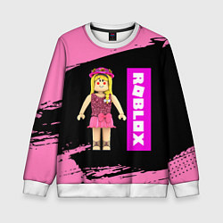 Свитшот детский BARBIE ROBLOX РОБЛОКС Z, цвет: 3D-белый