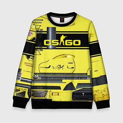 Свитшот детский CS GO YELLOW SKIN, цвет: 3D-черный
