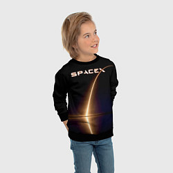Свитшот детский Space X, цвет: 3D-черный — фото 2