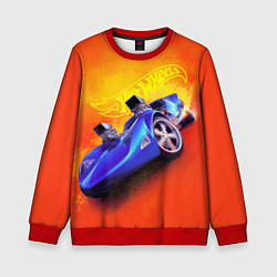 Свитшот детский Hot Wheels Хот Вилс, цвет: 3D-красный