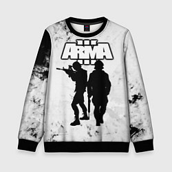 Свитшот детский Arma Арма,Tactical Simulator, цвет: 3D-черный