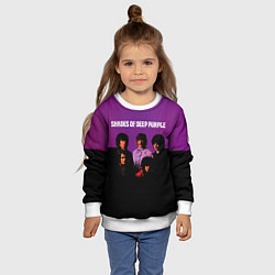 Свитшот детский Shades of Deep Purple, цвет: 3D-белый — фото 2