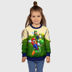 Свитшот детский 3DMario, цвет: 3D-синий — фото 2
