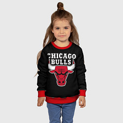 Свитшот детский B C Chicago Bulls, цвет: 3D-красный — фото 2