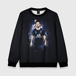 Свитшот детский Lionel Messi Paris Saint-Germain, цвет: 3D-черный